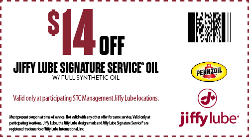 Jiffy Lube Oil Change Coupon